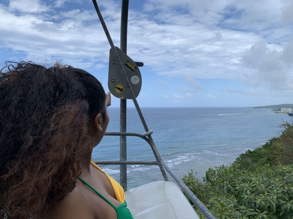 Mystic Mountain- view from the Caribbean Ocean - walking distance