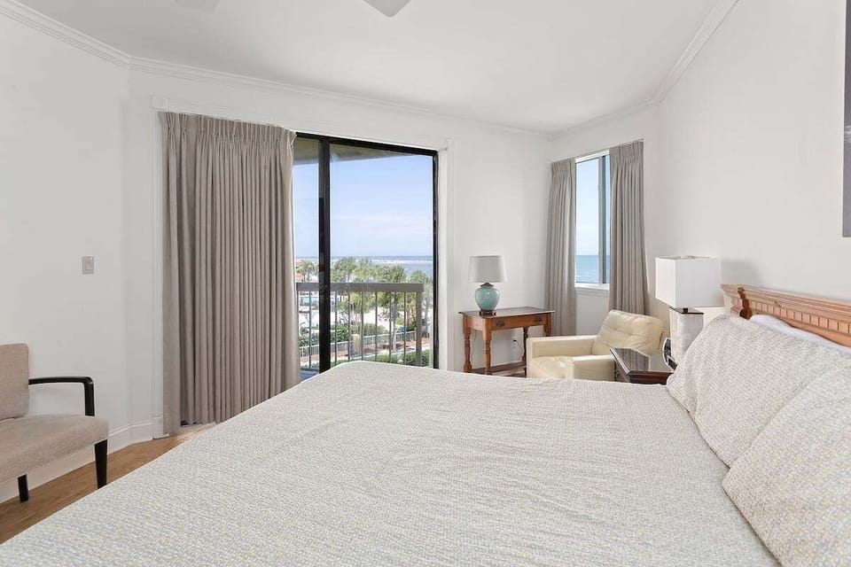 King and Prince 450 - Primary Bedroom with Access to Balcony