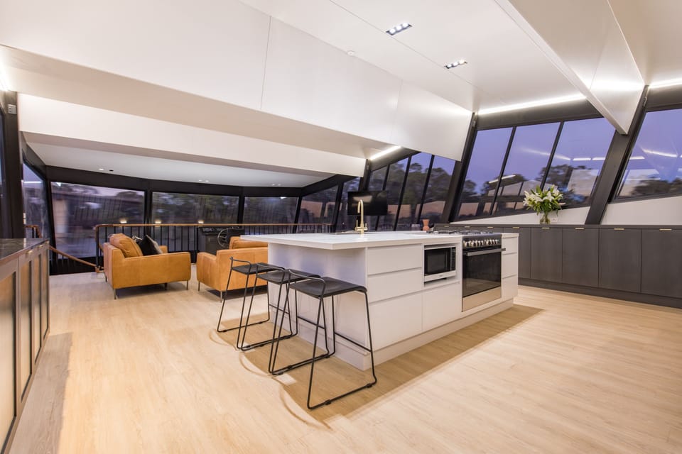 Iconic Luxury (12 berth houseboat) | Private kitchen | Full-size fridge, microwave, oven, stovetop