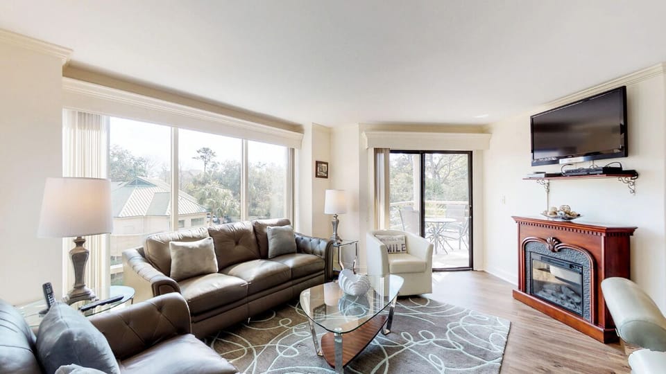 Living Room with Flat Screen TV