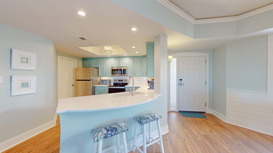 Kitchen with Countertop Seating