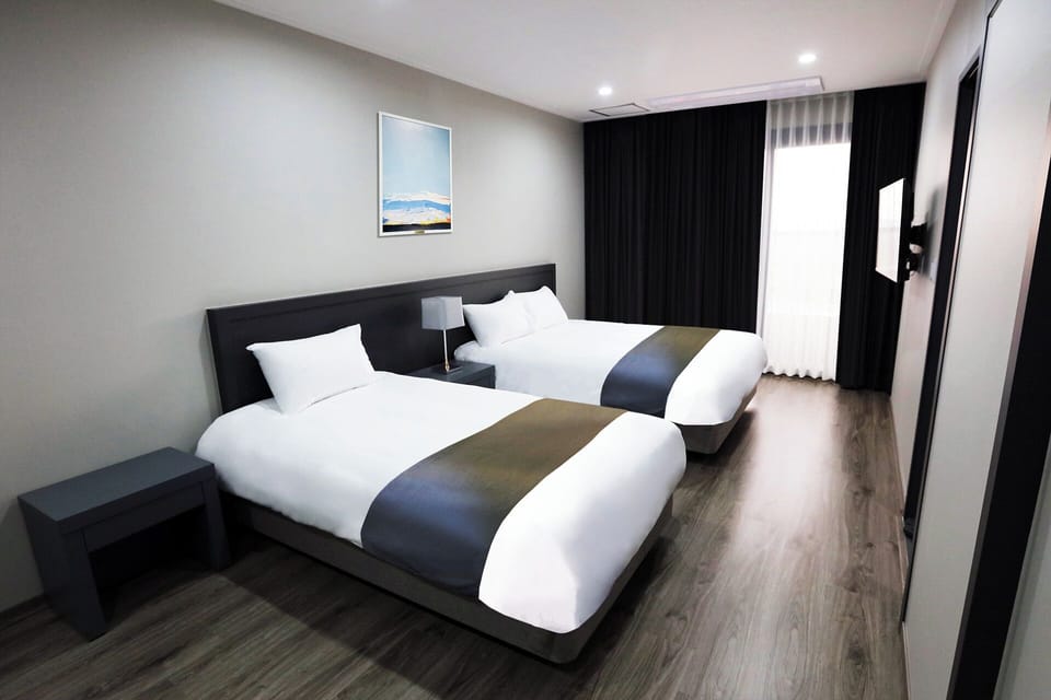 Twin Room (Hotel Type) | Blackout drapes, soundproofing, free WiFi, bed sheets