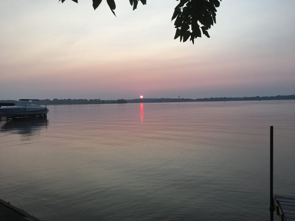 Sunrise from dock