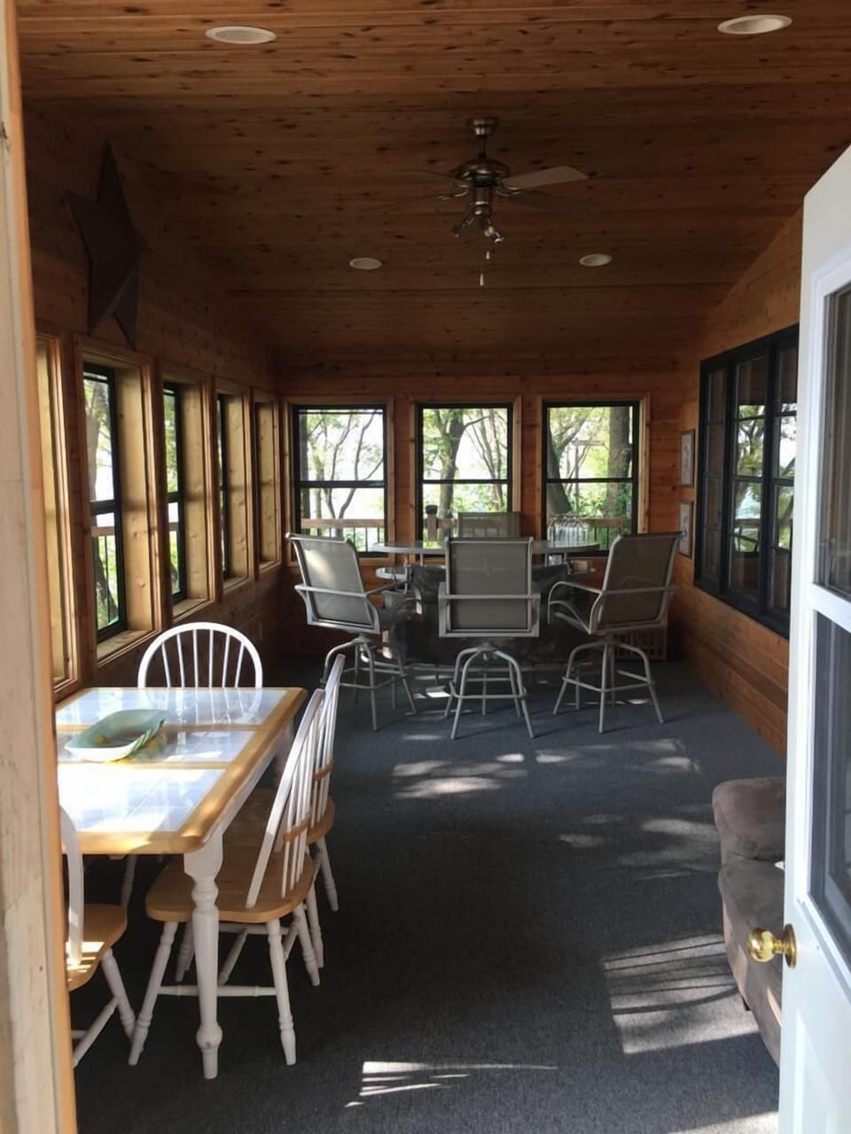 Entrance view of the sunroom.