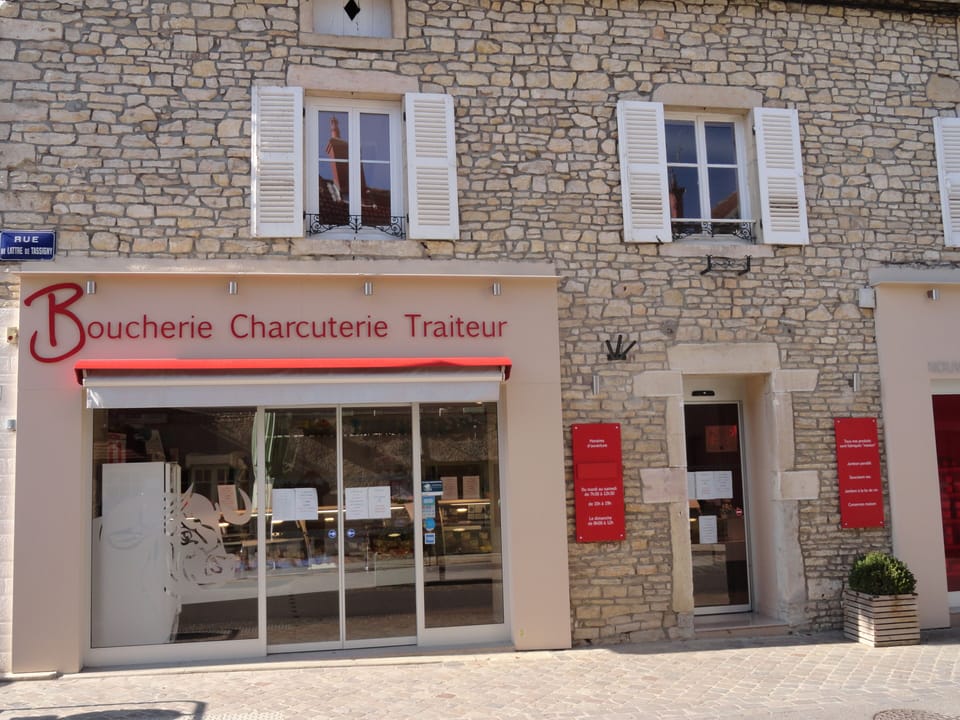 Outstanding butcher, central Meursault
