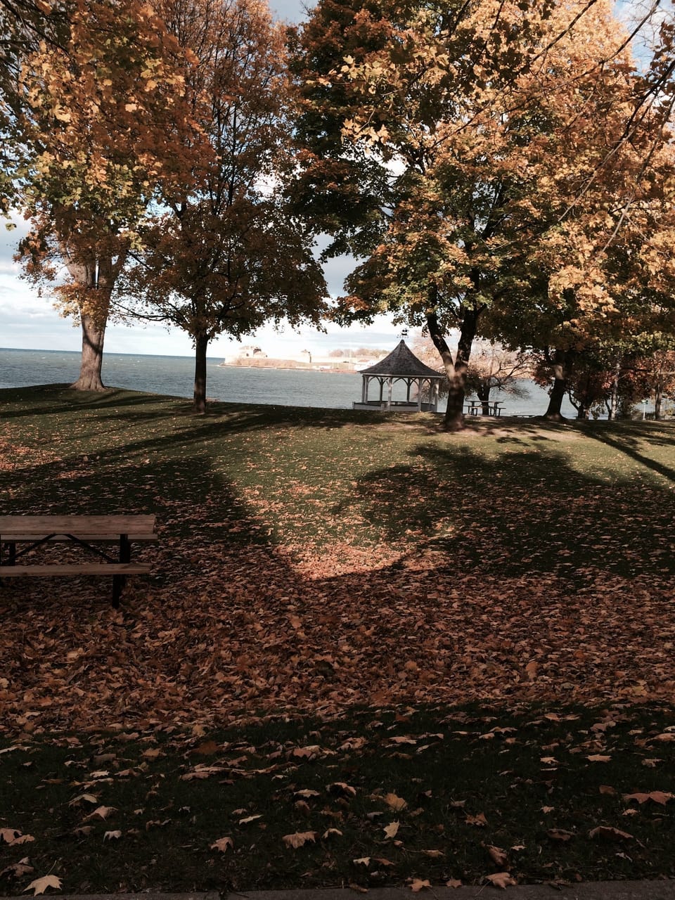 Queens Royal Park located on Lake Ontario. One block from our home.