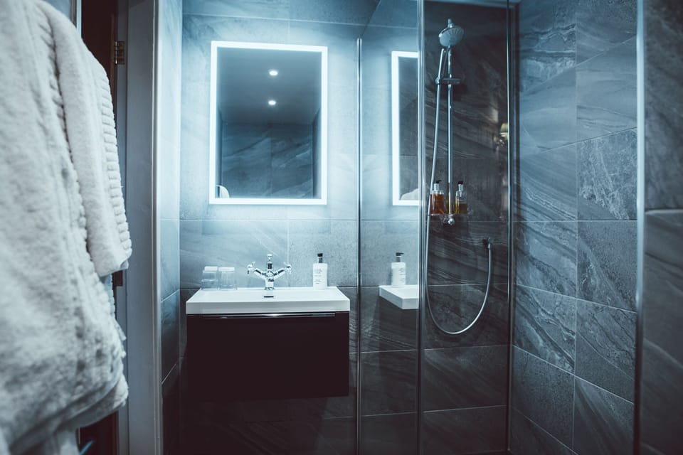 Executive Room | Bathroom | Combined shower/tub, free toiletries, hair dryer, towels