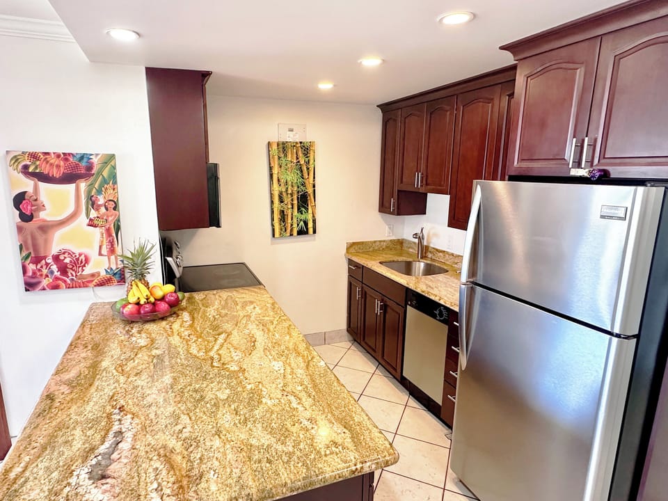Endless countertop space in your updated kitchen area!