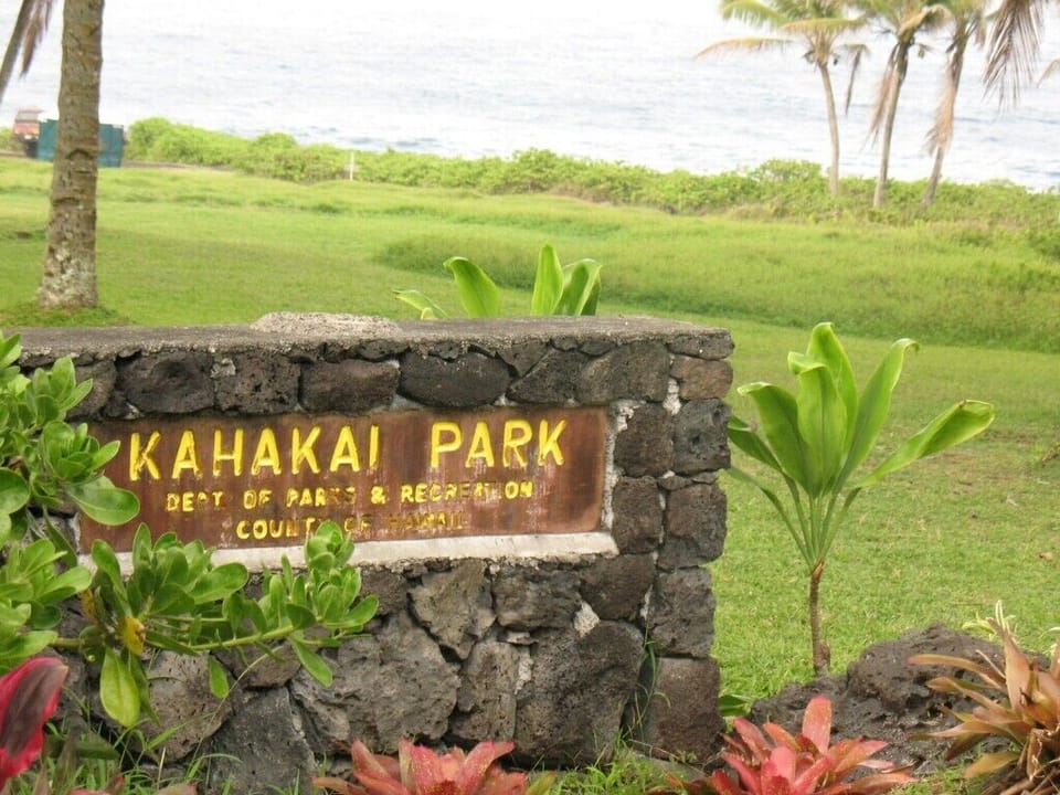 Park at bottom of neighborhood offers beautiful ocean views