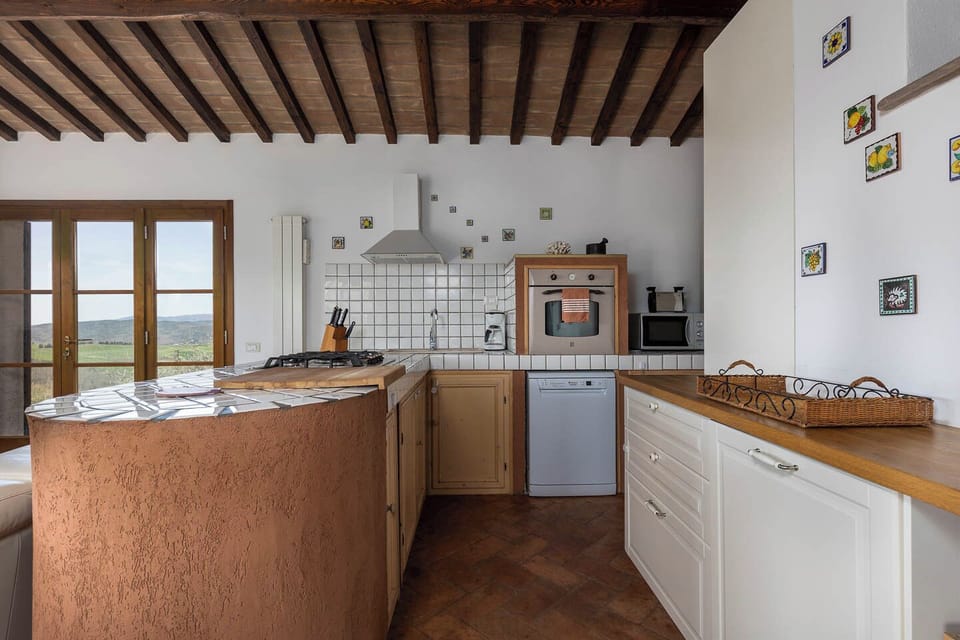 Villa | Private kitchen | Fridge, microwave, oven, stovetop