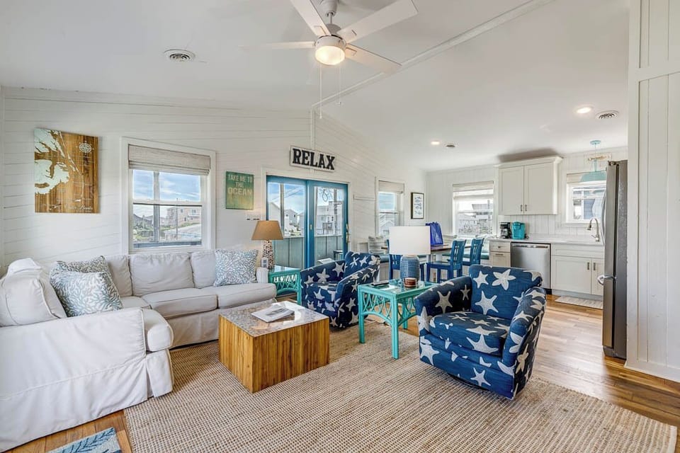 Main-Level Living Room with Deck Access