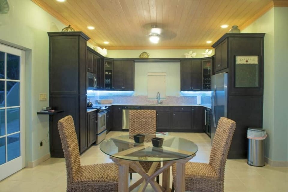 Fully stocked chef's kitchen