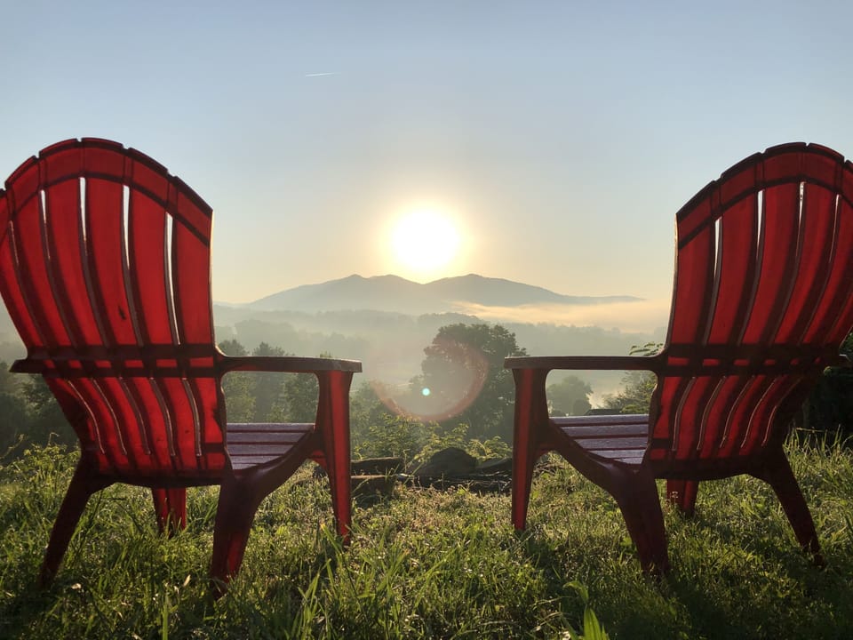 Every Morning is beautiful here! View from fire pit
