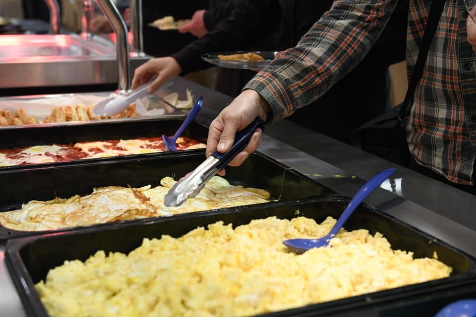 Free daily buffet breakfast