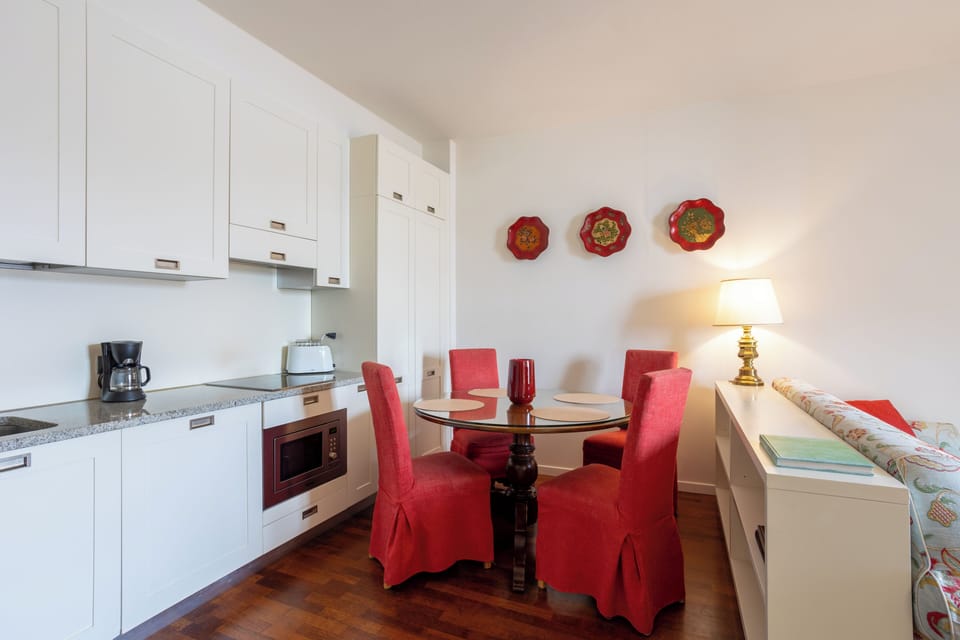 Suite, 1 Queen Bed with Sofa bed, Terrace, Lake View | Private kitchen | Full-size fridge, microwave, oven, stovetop