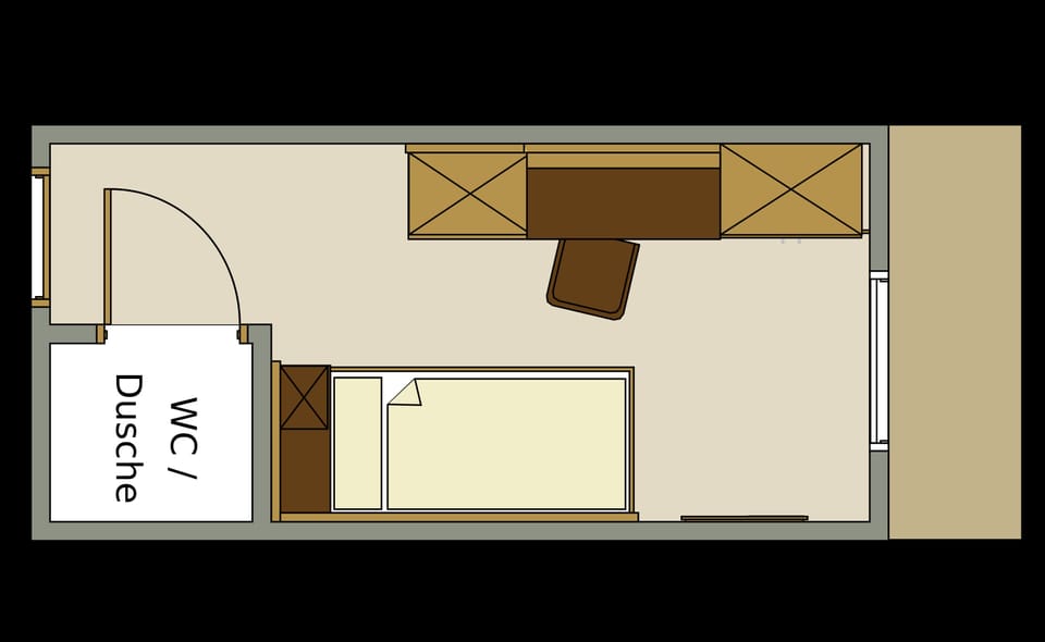 Standard Single Room | Floor plan