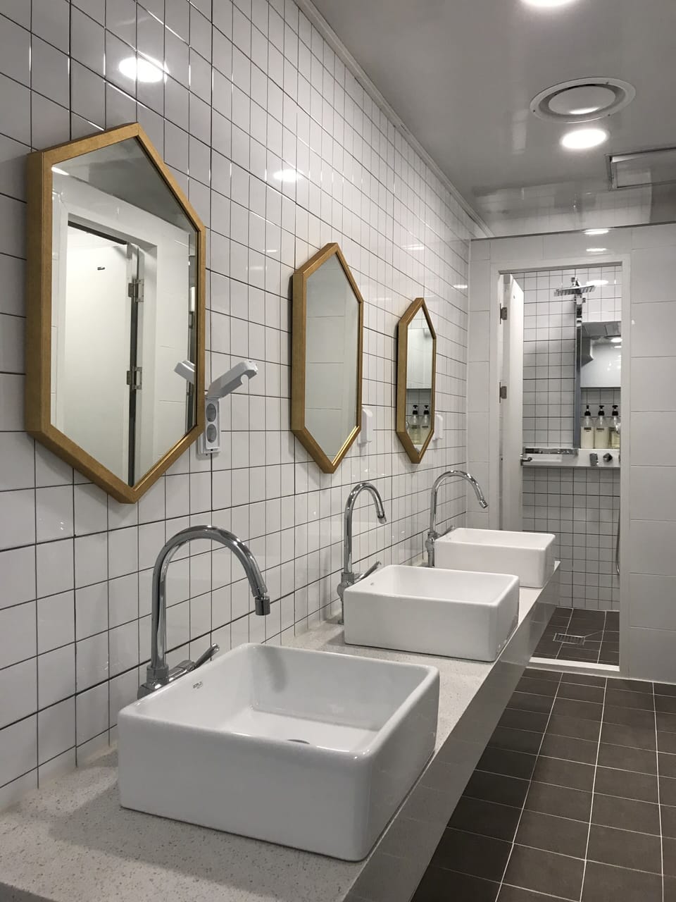 Shared Dormitory, Women only, No Windows (6 persons, Shared Bathroom Outside) | Bathroom | Shower, hair dryer, slippers, bidet
