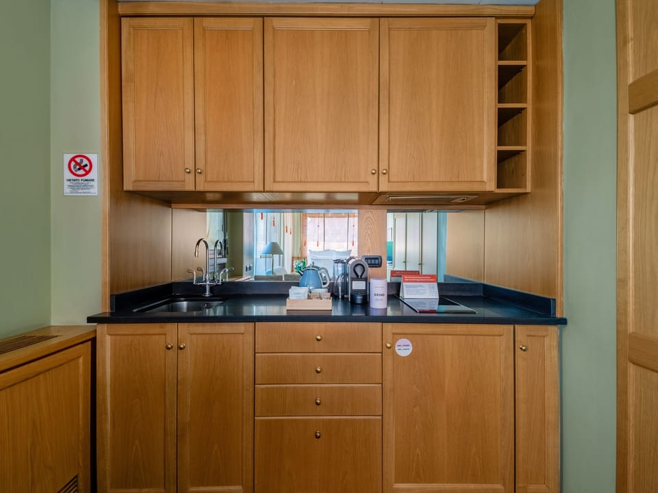 Large Studio with Kitchenette | Private kitchen | Mini-fridge, espresso maker, coffee/tea maker, electric kettle