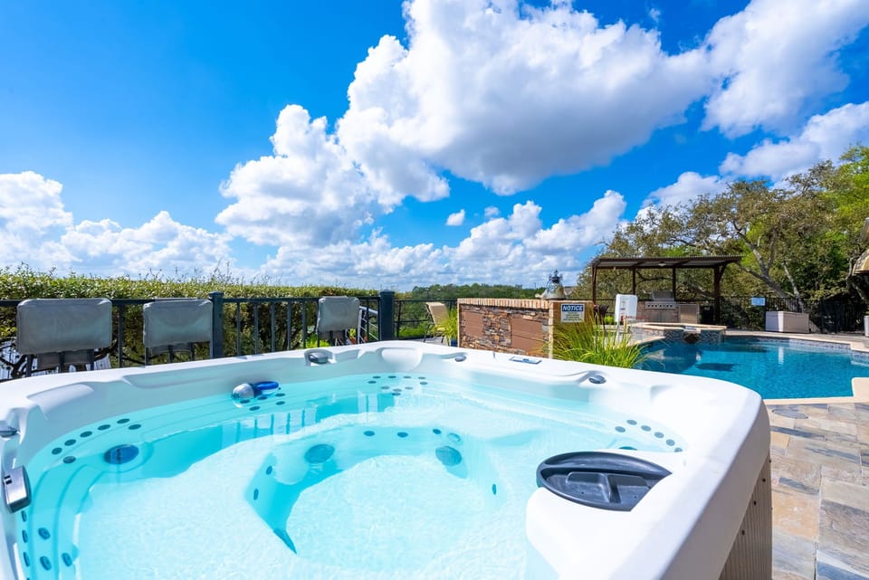 Enjoy the year-round heated hot tub!