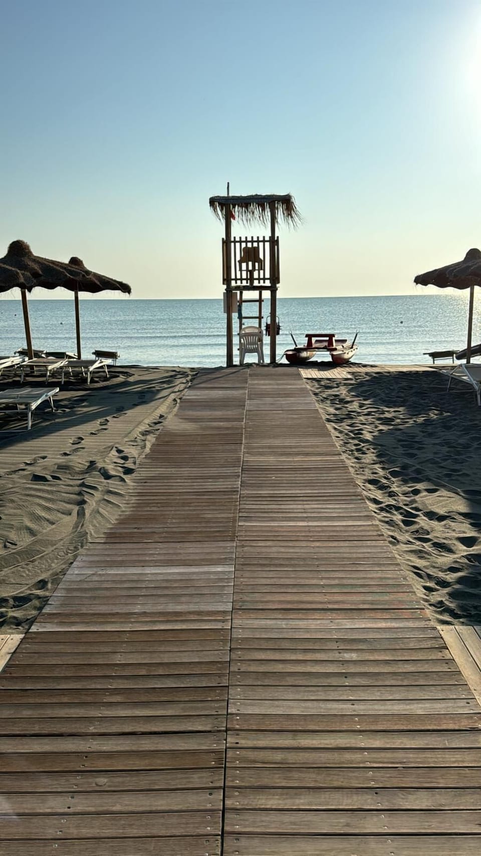 Private beach