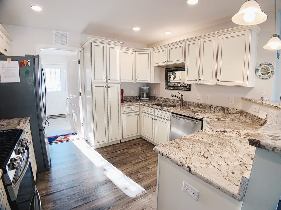 Kitchen Area - Kitchen Area looking into the utility room entrance or exit-way
