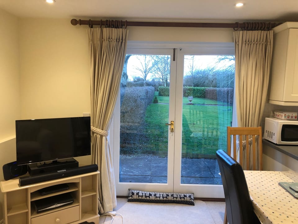 View from the French doors