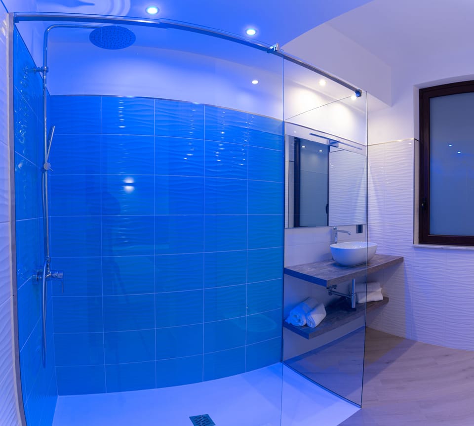 Shower, free toiletries, hair dryer, bidet