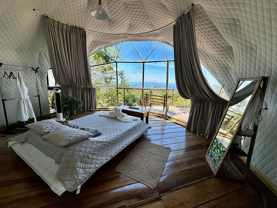 Romantic Tent, 1 Queen Bed, Hot Tub, Mountainside | Premium bedding, minibar, individually decorated, individually furnished