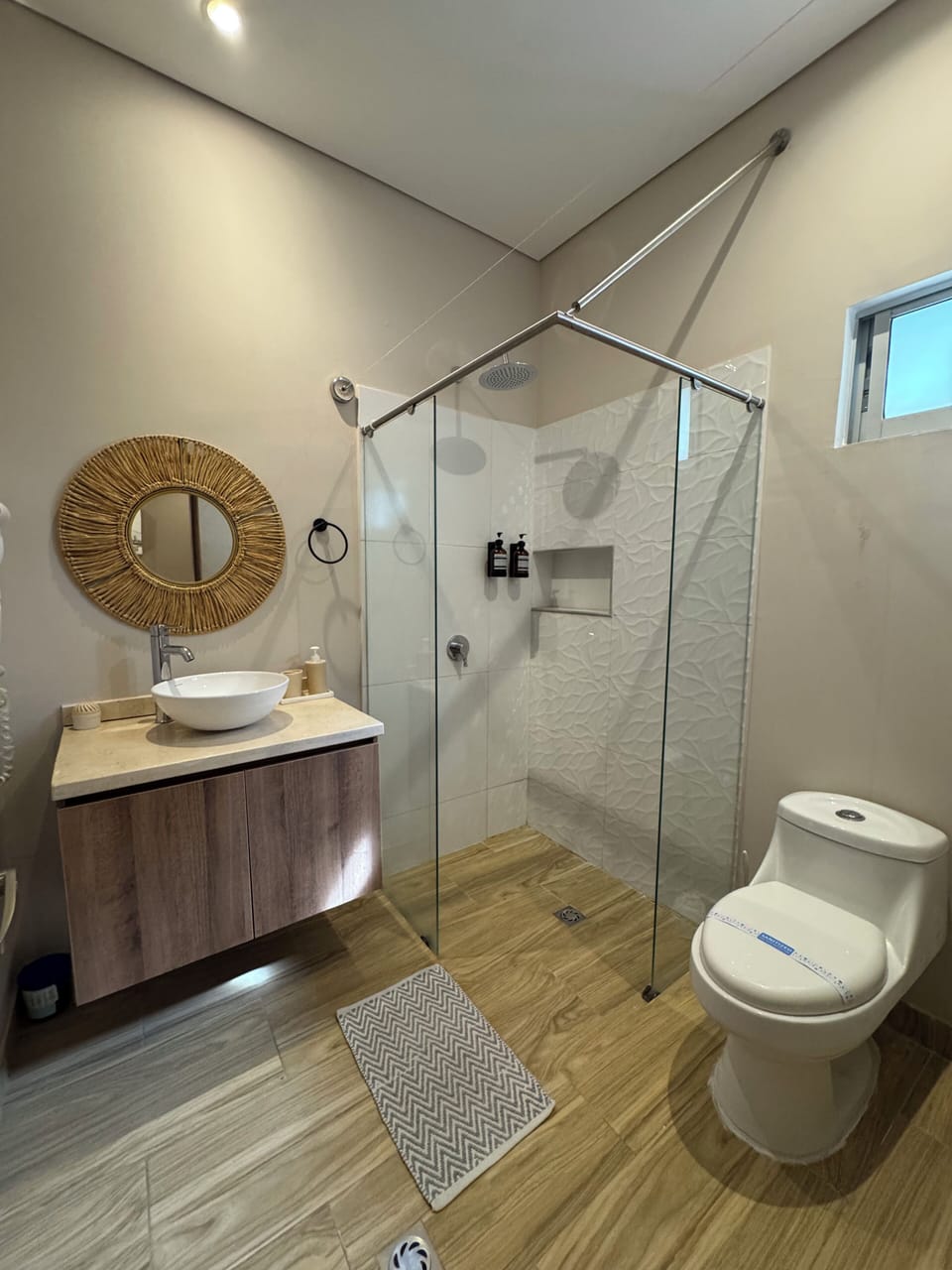 Twin Room, 2 Double Beds | Bathroom shower