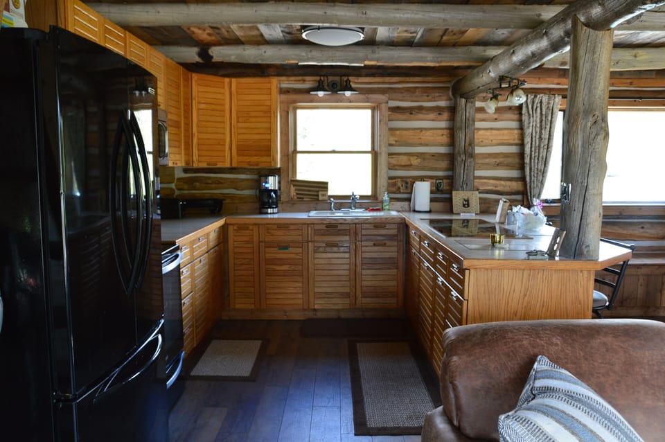 Bright open kitchen.