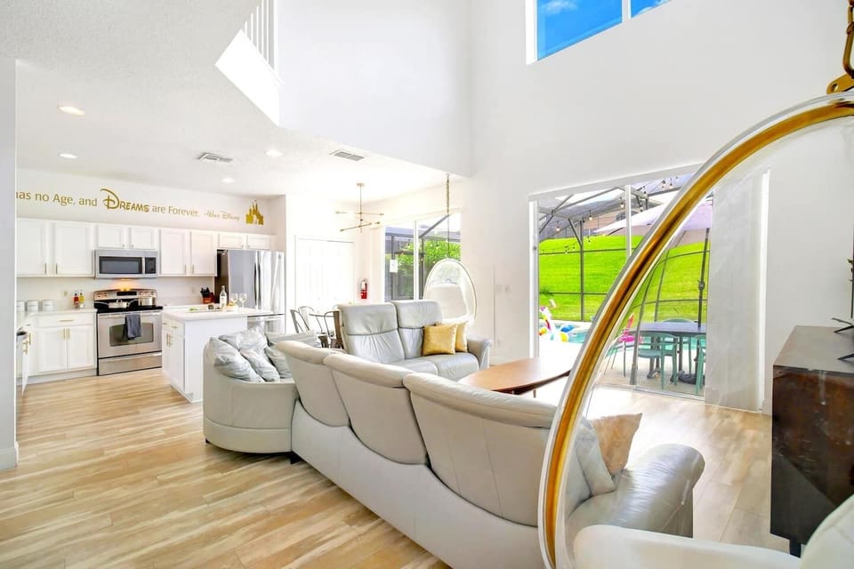 The accent colors of gold, white and silver were the vision of the owner who designed the space to give a luxurious and modern feel for her guests!