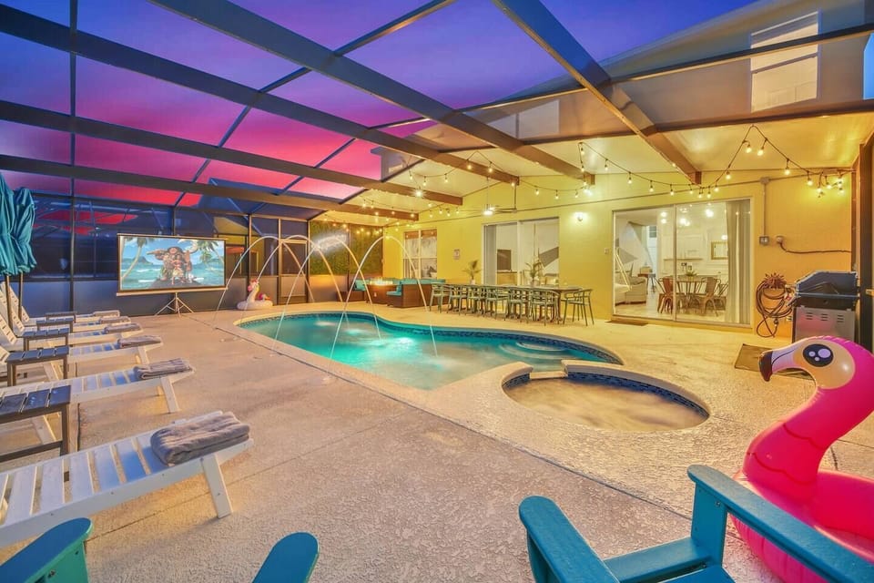 After a park day the kids will love jumping in the pool to cool down so the parents can unwind before bed!