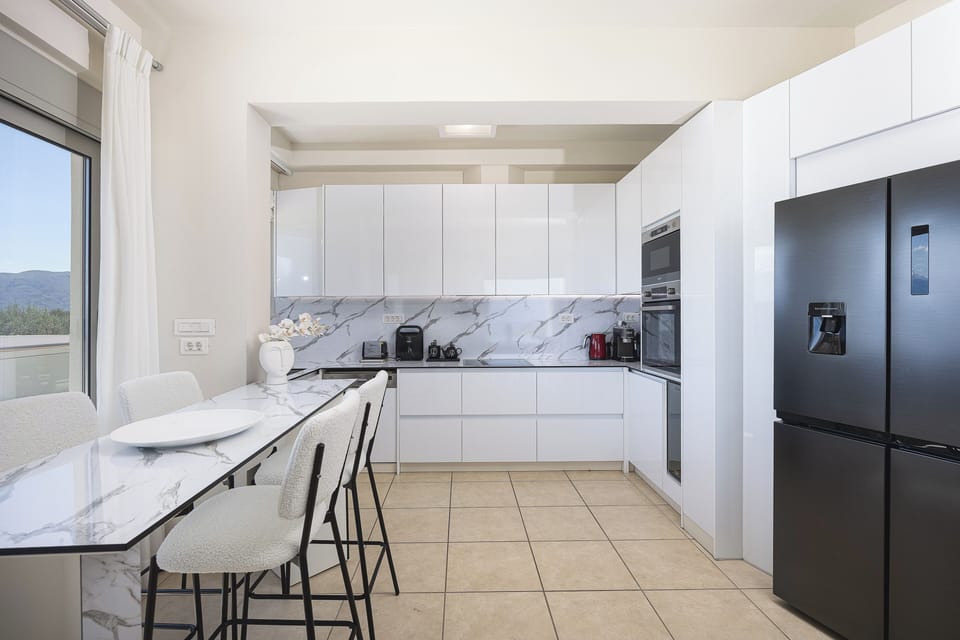 The fully equipped kitchen makes cooking for a crowd effortless.