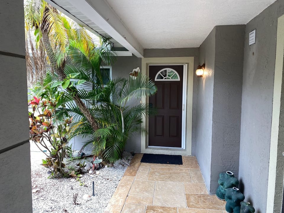 Welcome - Front door - entrance - press code lock