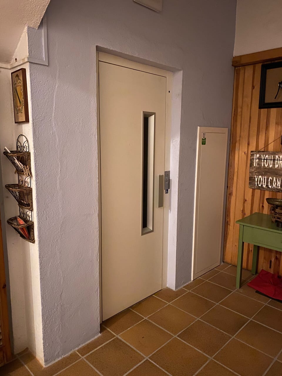 Lift at ground floor