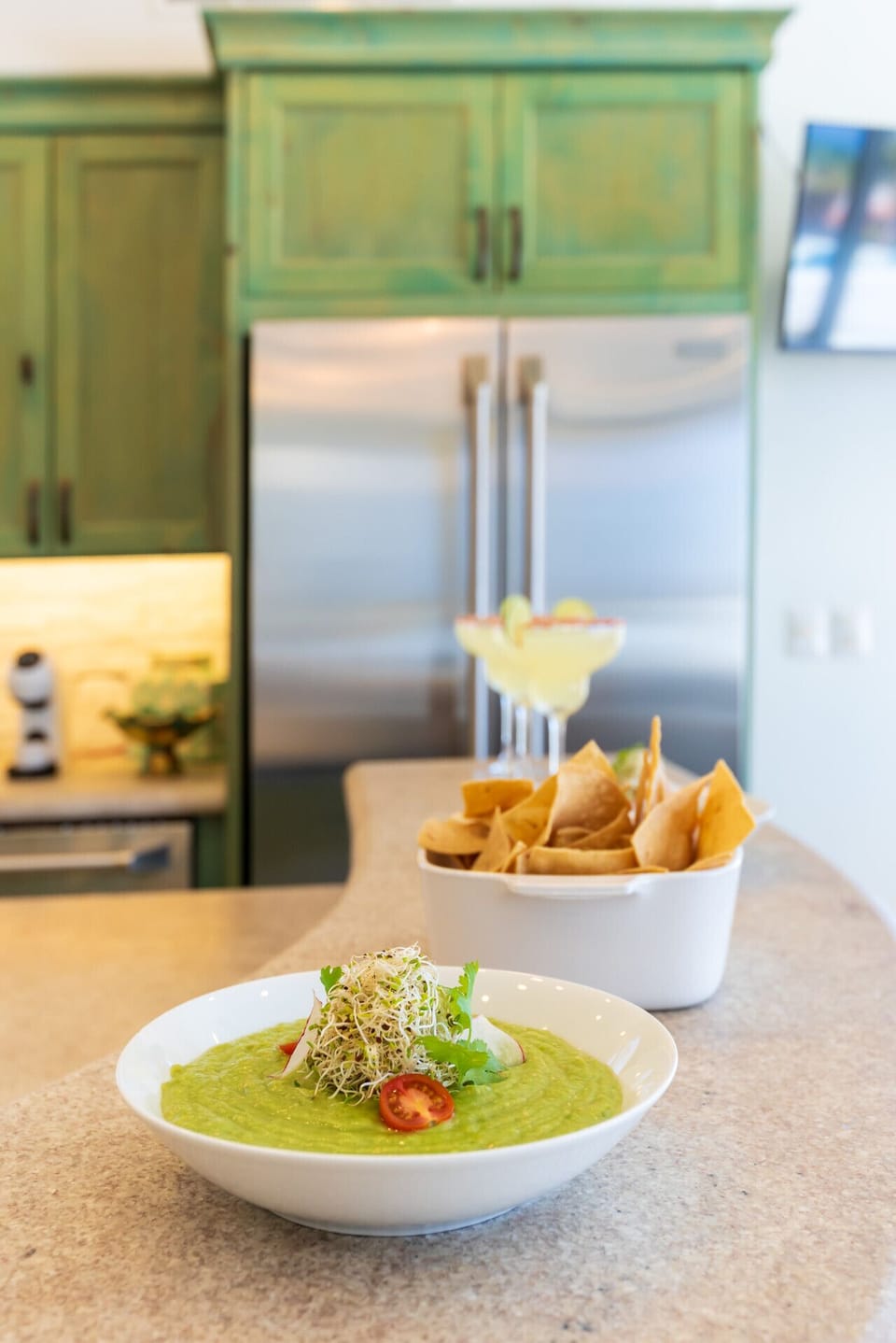 Prepare tasty meals in the modern kitchen