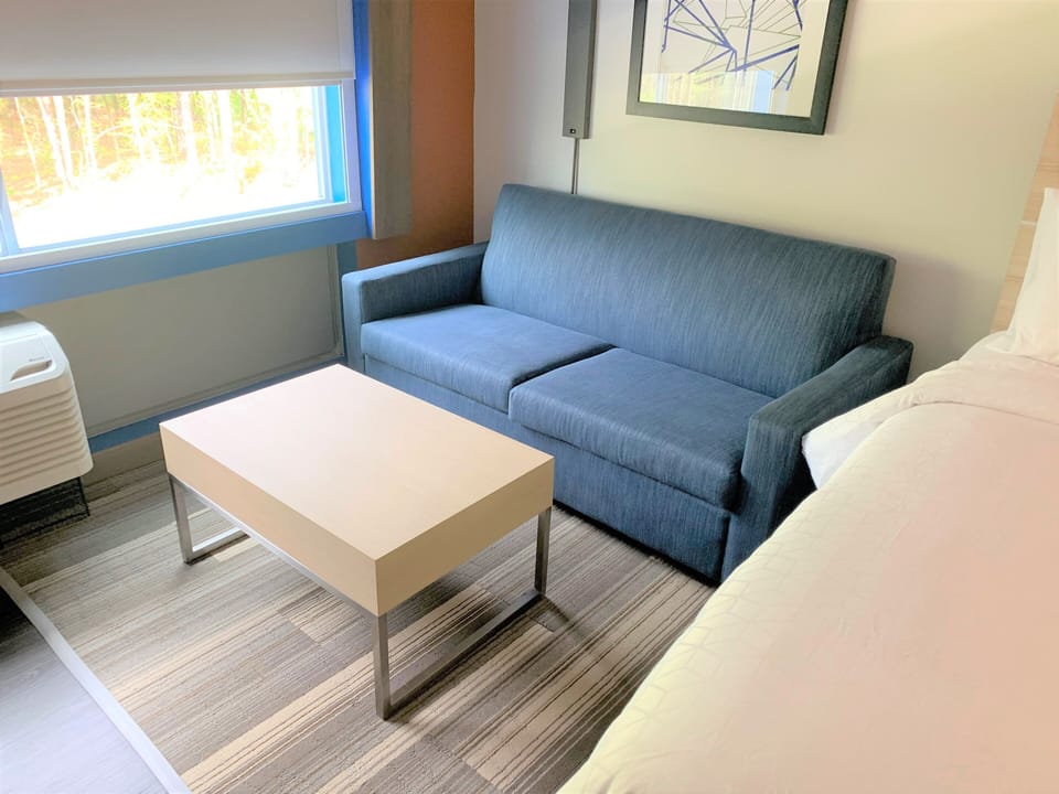 In-room safe, desk, laptop workspace, iron/ironing board