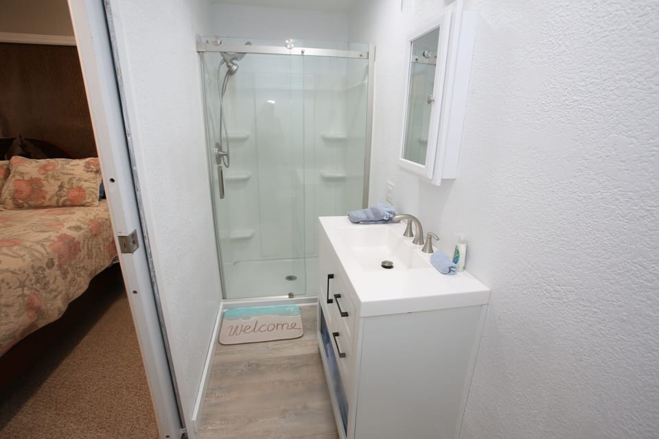 Primary bath with walk-in shower