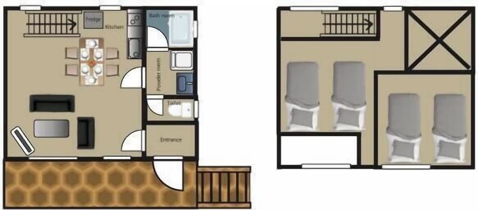 Apartment, 2 Bedrooms | Floor plan