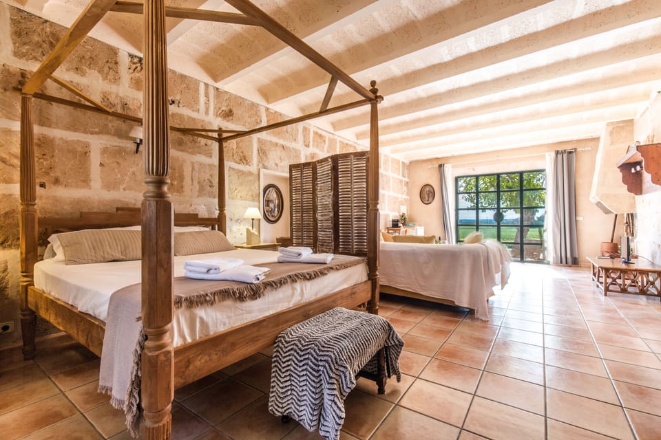 Studio, Terrace (Formentera) | Down comforters, blackout drapes, free WiFi, bed sheets