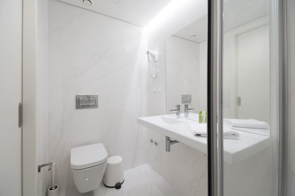 Shower, hair dryer