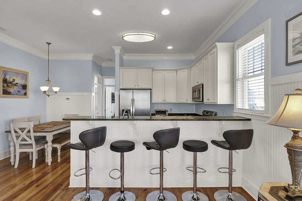 Bar seating perfect for breakfast