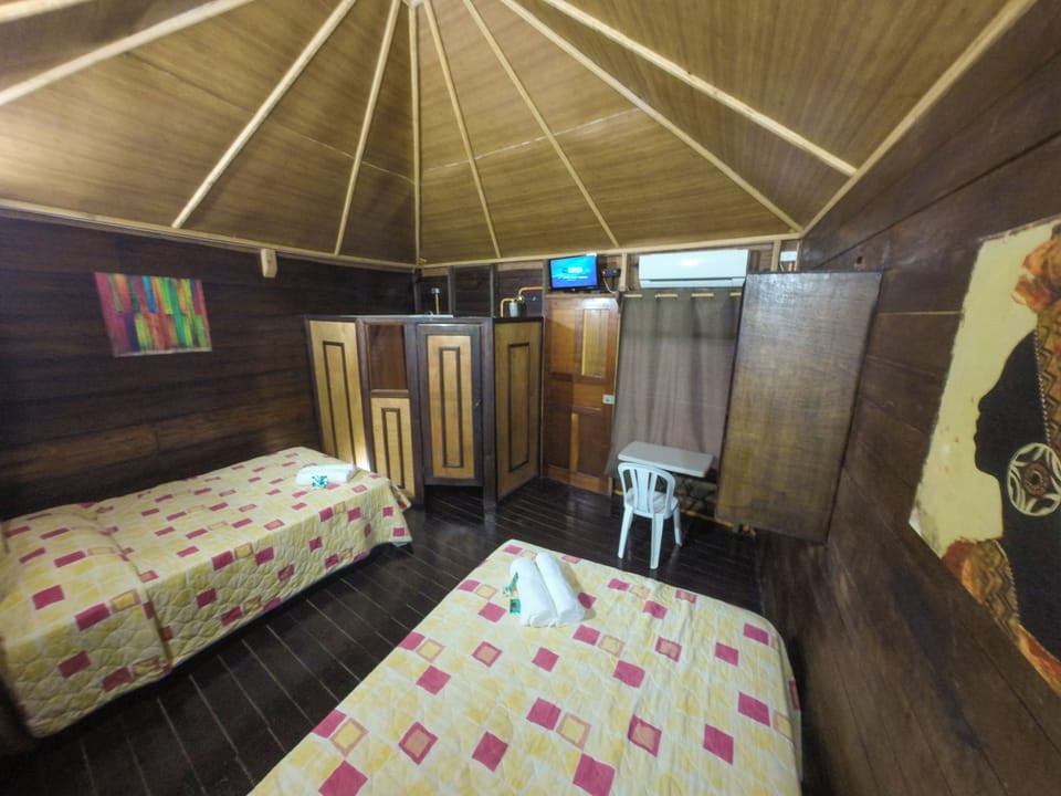 Basic Double Room, Multiple Beds, Garden View | Laptop workspace, WiFi (free), individually decorated