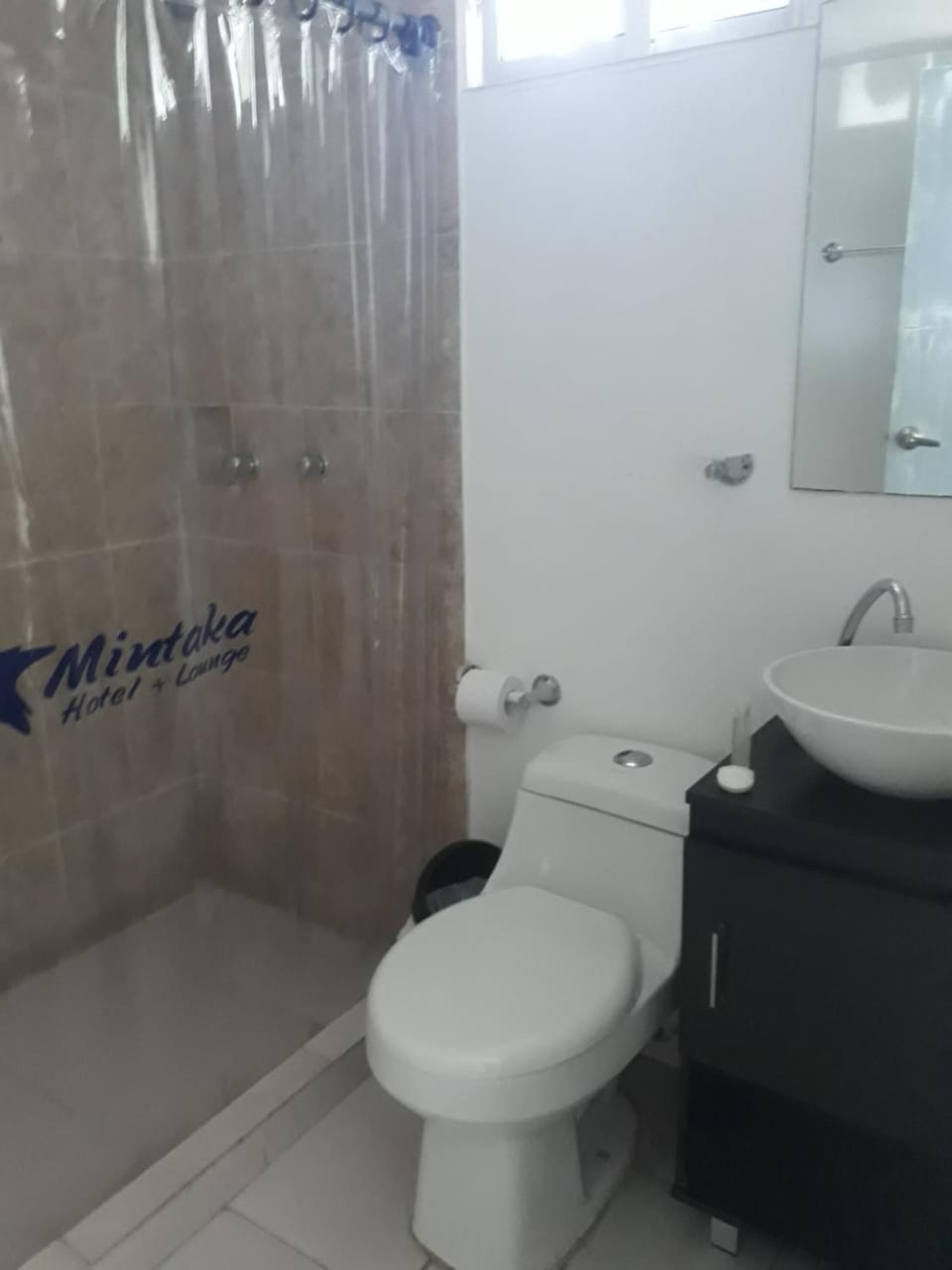 Shower, free toiletries, towels, soap