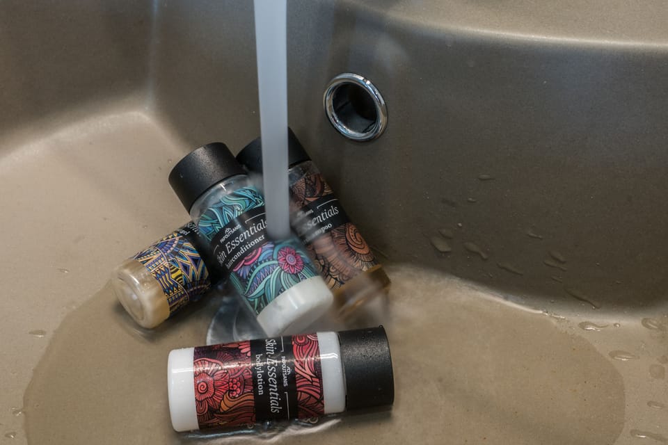 Shower, free toiletries, hair dryer, bathrobes