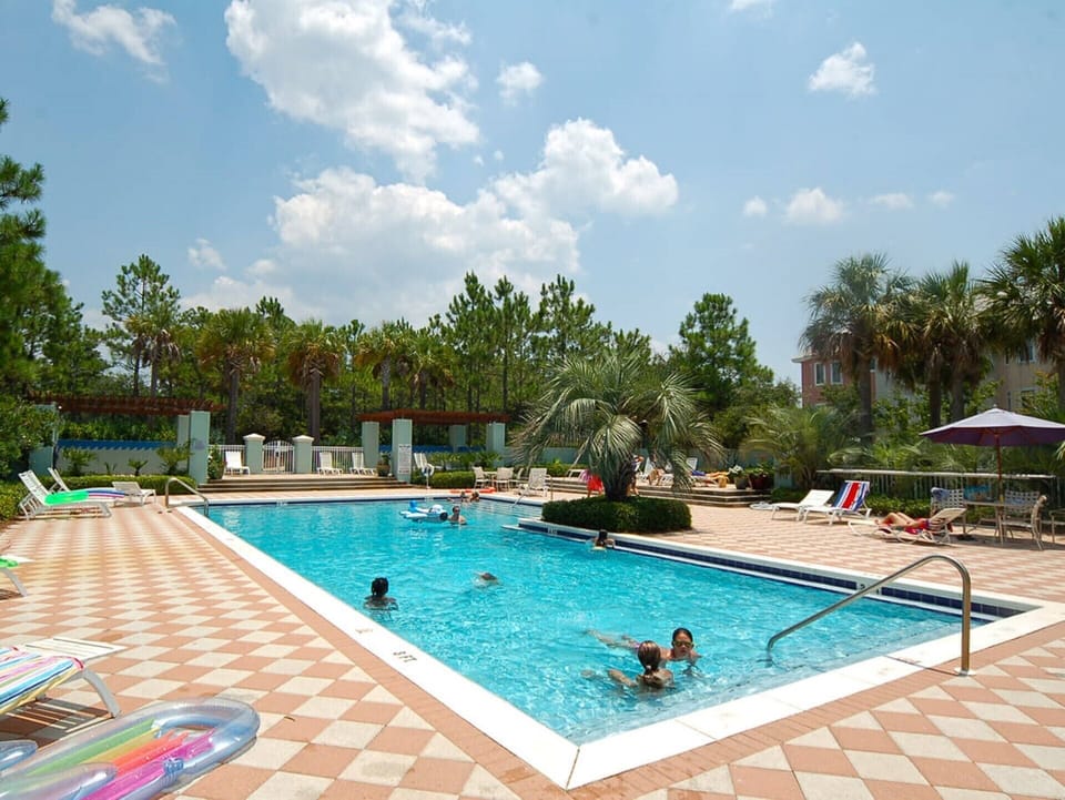 This is one of the three swimming pools in GulfPlace.