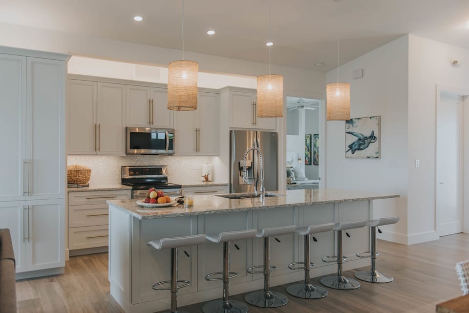 Galley chef's kitchen
