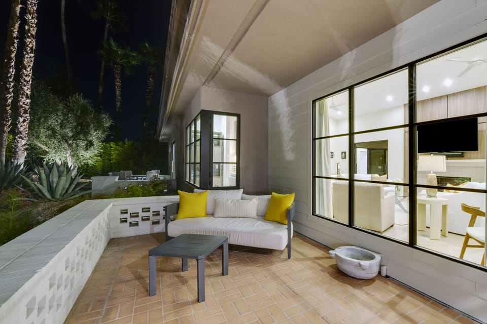 Front Patio Covered Seating Area