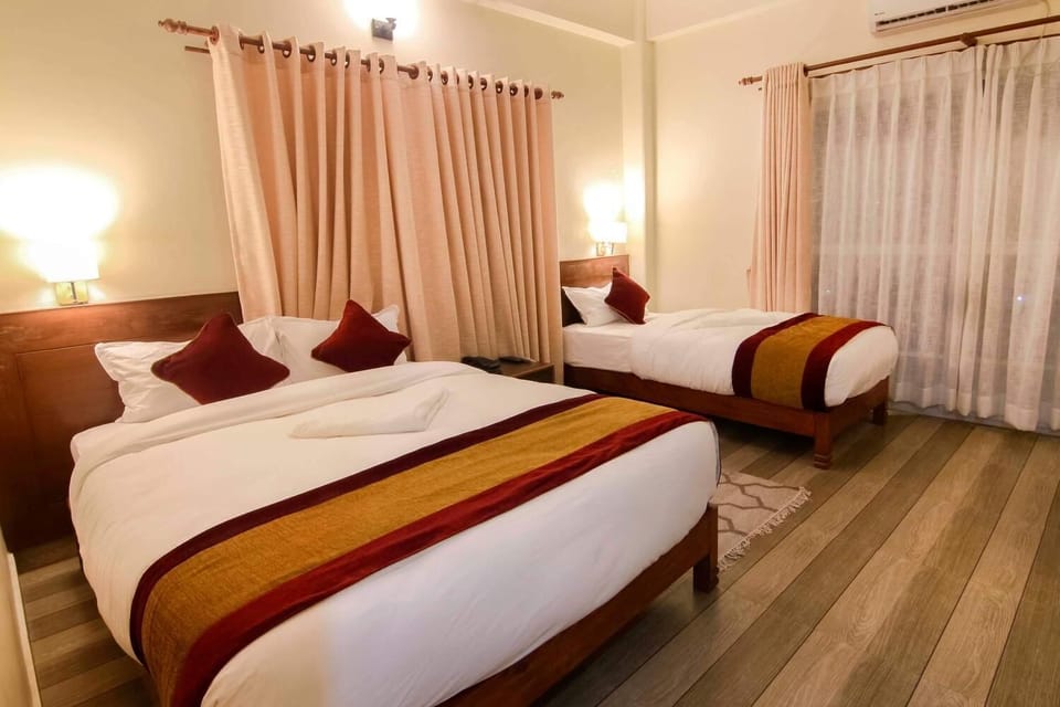 Blackout drapes, soundproofing, free WiFi, bed sheets