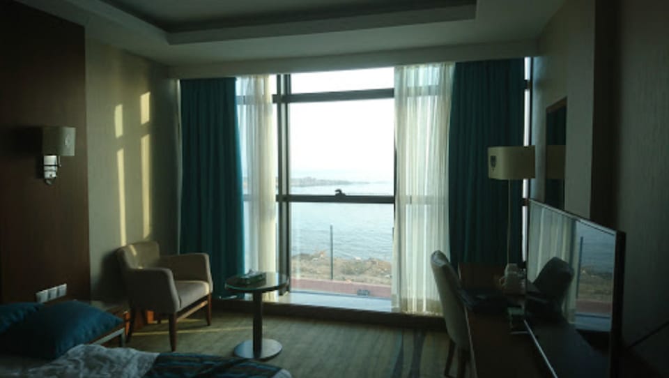Desk, blackout drapes, WiFi (free), bed sheets
